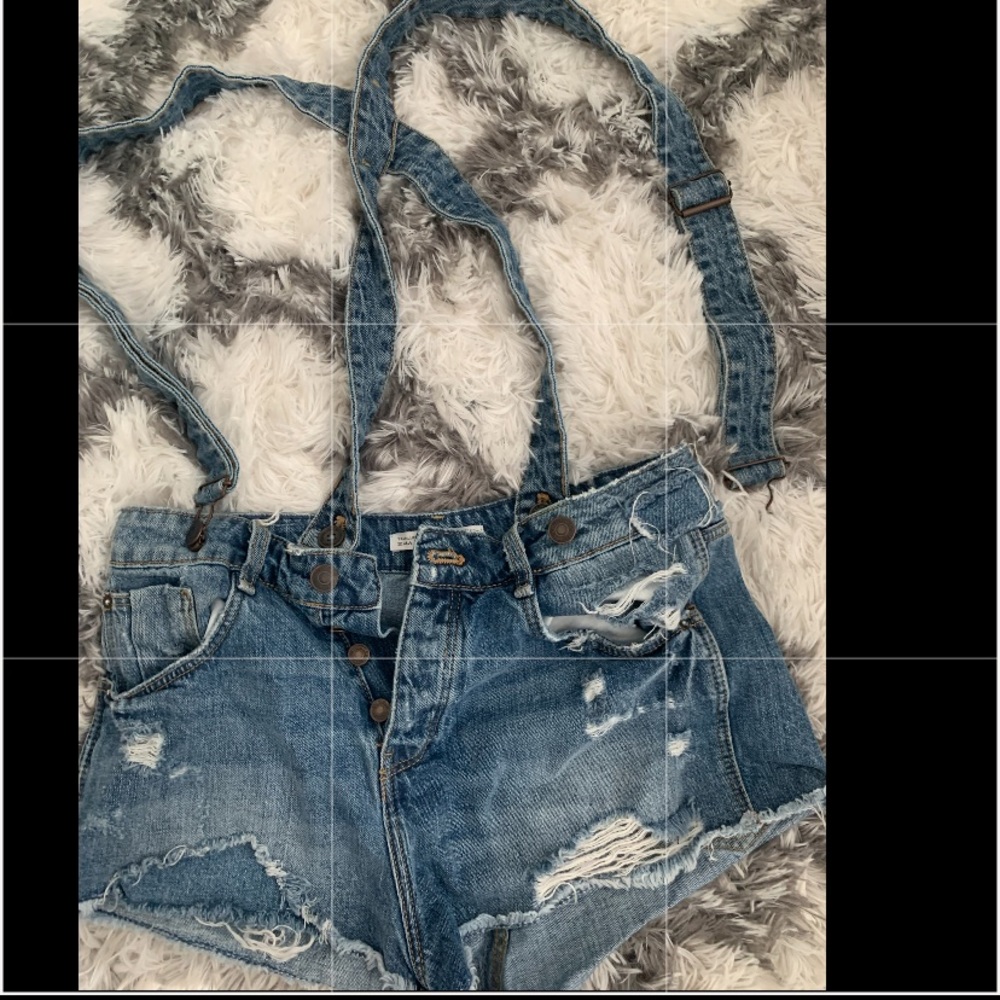 Zara overall shorts